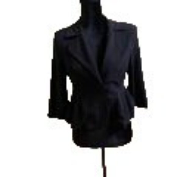 BCX Pleated One Button Dress Blazer sz m - Picture 2 of 8